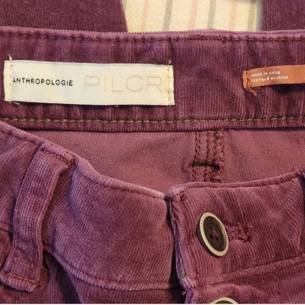 Anthropologie Pilcro and the letterpress High-Rise Skinny Ankle Courdory Pants - Picture 5 of 11